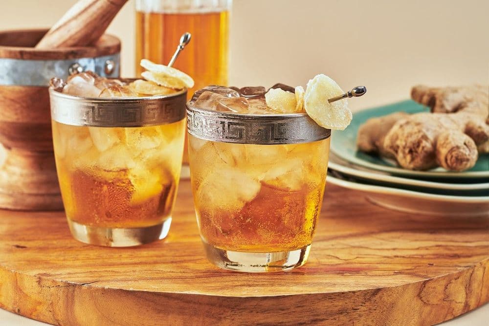 Healthy Homemade Iced Ginger Beer