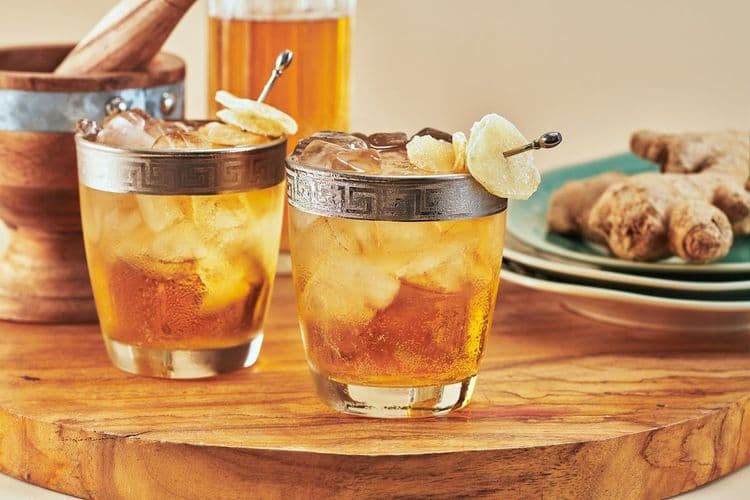 Healthy Homemade Iced Ginger Beer