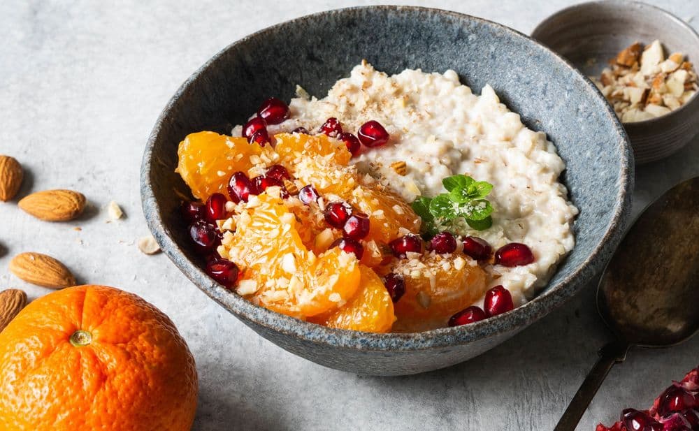 Oatmeal with Pomegranate & Citrus