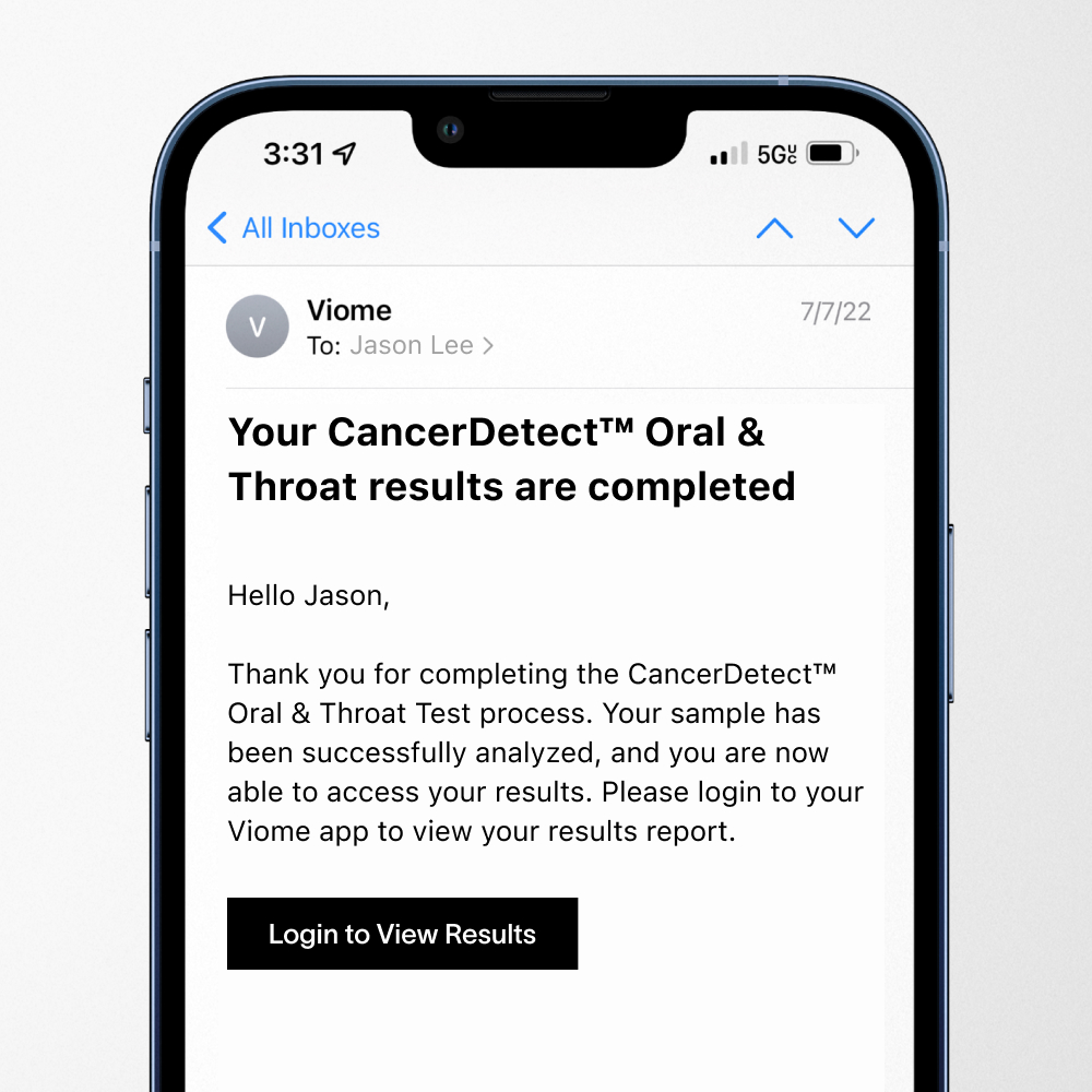 CancerDetect Oral Cancer and Throat Cancer Results
